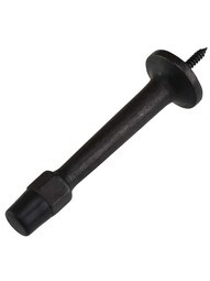 Solid-Bronze Baseboard Door Stop - 4"